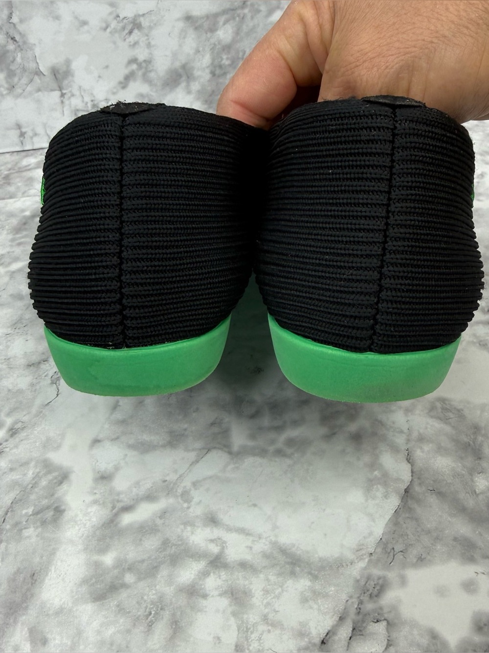 VIVAIA Margot Square-Toe Flat Women’s Sz 38 Black Green Knit Sustainable Comfort - Picture 11 of 13